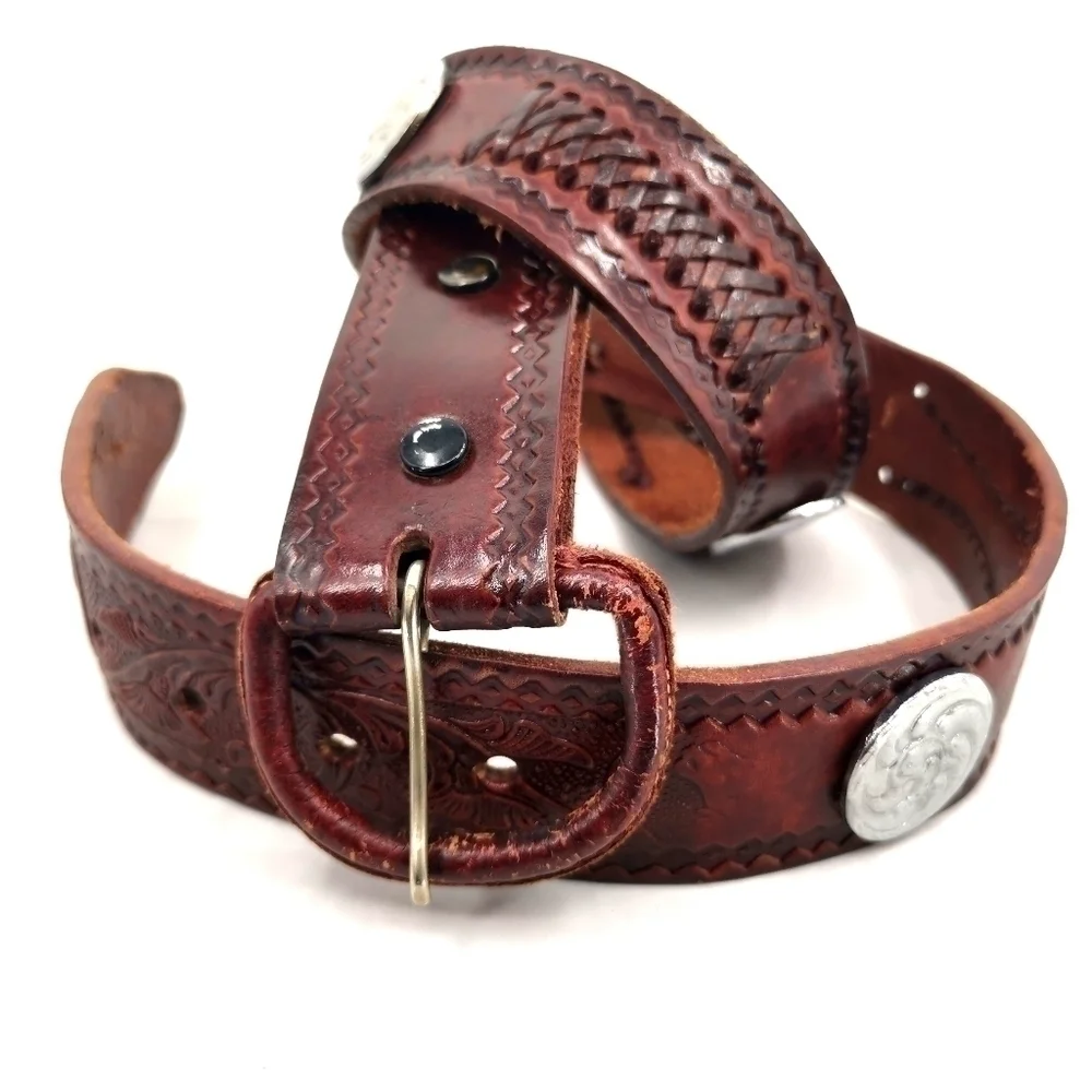 Unisex Vtg 36 Brown Western Equestrian Vibe Belt